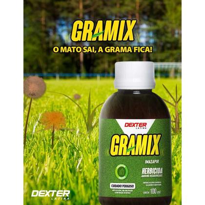 Imagem de Kit Com 3 Herbicidas Seletivo Para Gramados Gramix 100ml - Dexter
