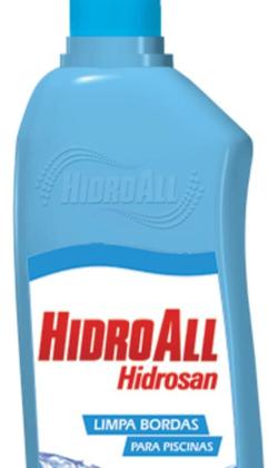 Imagem de Kit Com 3 Limpa Bordas Para Piscinas Hidrosan Hidroall 1 Litro
