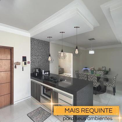 Imagem de Kit Com 3 Luminárias Pendente Tipo Diamante Aço Modelo Teto (Preto)