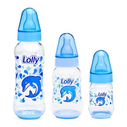 Imagem de Kit com 3 mamadeiras big oceano azul 250ml/160ml/70ml lolly