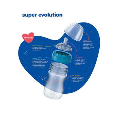 Imagem de Kit com 3 mamadeiras evolution bico silicone lillo