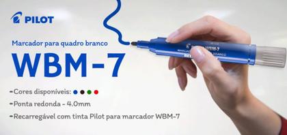 Imagem de Kit com 3 Marcador de Quadro Branco WBM-7 Preto Pilot