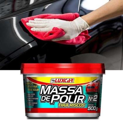 Imagem de Kit Com 3 Massa De Polir Tira Riscos Luxcar 500g