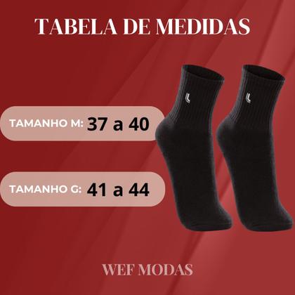 Imagem de Kit com 3 Meias Cano Medio Lupo Algodão Unissex
