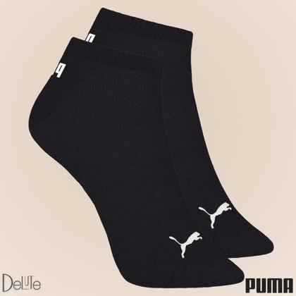 Imagem de Kit com 3 Meias Esportiva Puma Cano Baixo Lisa Modelo Sapatilha Sport Calcanhar Verdadeiro Adulto