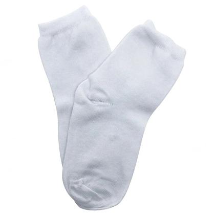 Imagem de Kit Com 3 Meias Para Bebê Selene Macia E Confortável Lisa Em Algodão Elastano 1355 001 997 Branco