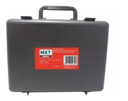 Imagem de Kit Com 3 Microfones Mxt Pro Btm 58a Com Maleta Dinâmico 