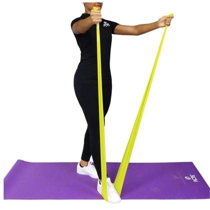 Imagem de Kit com 3 Mini Band + 3 Faixas Elásticas Leve Médio e Forte