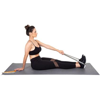 Imagem de Kit com 3 Mini Faixas Elásticas de Exercícios Bands Treino Funcional Níveis Fraco Médio Forte Vollo