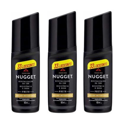 Imagem de Kit com 3 Nugget Preto Líquido 60ml