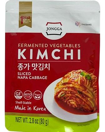 Imagem de Kit Com 3 Pacotes De 80g Kimchi Conserva Coreano Jongga