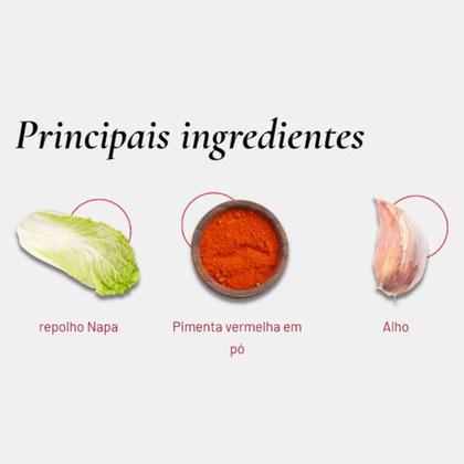 Imagem de Kit Com 3 Pacotes De 80g Kimchi Conserva Coreano Jongga