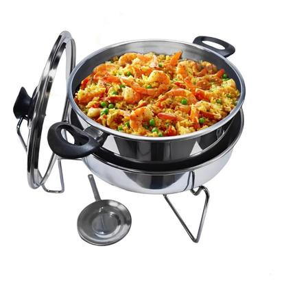 Imagem de Kit Com 3 Panelas De Banho Maria Réchauds Para Buffet Festas