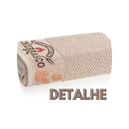 Imagem de Kit com 3 Panos de Copa Prato Guardanapo Churrasco Felpudo Karsten 46 x 65 cm