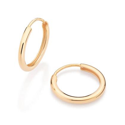 Imagem de Kit Com 3 Pares De Argolas Rommanel Para Primeiro Segundo Terceiro Furo Banhadas  Ouro 18k