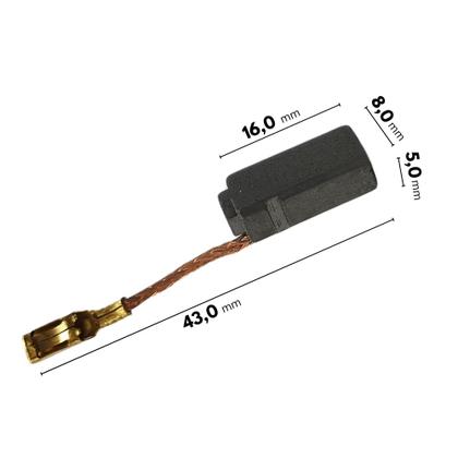 Imagem de Kit com 3 pares Escova de Carvão Compatível com Furadeira Skil 6600