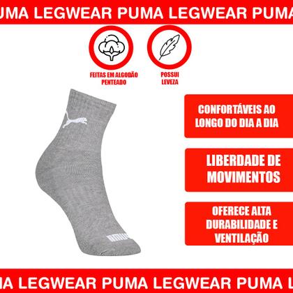 Imagem de Kit Com 3 Pares Meia Cano Médio Esportiva Sport Adulto Masculina