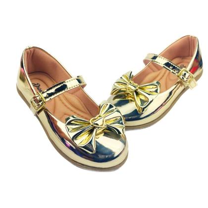 Imagem de Kit Com 3 Pares Sapatilha Infantil Menina Boneca Verniz Confortável SPT-500