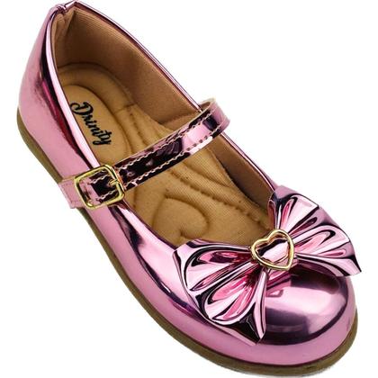 Imagem de Kit Com 3 Pares Sapatilha Infantil Menina Boneca Verniz Confortável SPT-500