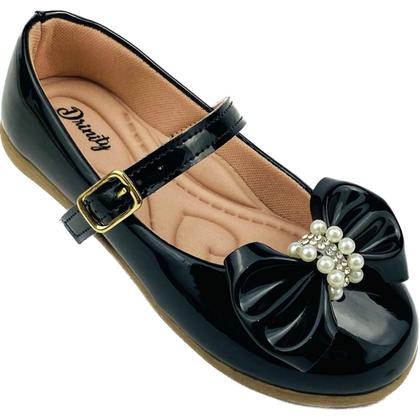 Imagem de Kit Com 3 Pares Sapatilha Infantil Menina Boneca Verniz Confortável SPT-503