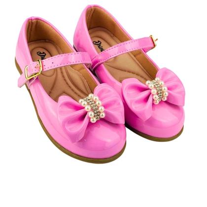 Imagem de Kit Com 3 Pares Sapatilha Infantil Menina Boneca Verniz Confortável SPT-503