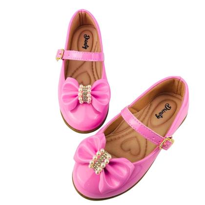 Imagem de Kit Com 3 Pares Sapatilha Infantil Menina Boneca Verniz Confortável SPT-503