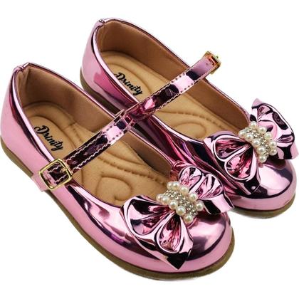 Imagem de Kit Com 3 Pares Sapatilha Infantil Menina Boneca Verniz Confortável SPT-503