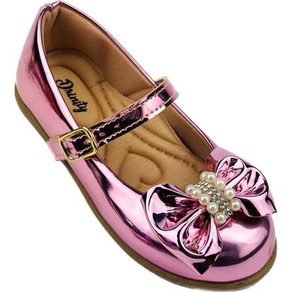 Imagem de Kit Com 3 Pares Sapatilha Infantil Menina Boneca Verniz Confortável SPT-503