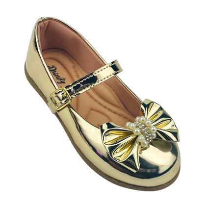 Imagem de Kit Com 3 Pares Sapatilha Infantil Menina Boneca Verniz Confortável SPT-503