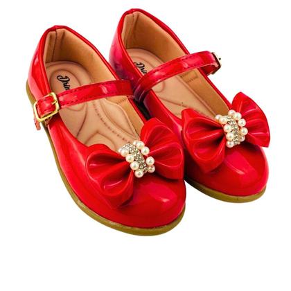 Imagem de Kit Com 3 Pares Sapatilha Infantil Menina Boneca Verniz Confortável SPT-503