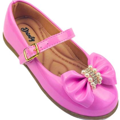 Imagem de Kit Com 3 Pares Sapatilha Infantil Menina Boneca Verniz Confortável SPT-503