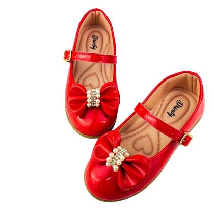 Imagem de Kit Com 3 Pares Sapatilha Infantil Menina Boneca Verniz Confortável SPT-503