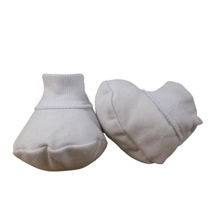 Imagem de Kit Com 3 Pares Sapatinho De Tecido Bebê Recém Nascido