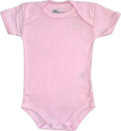 Imagem de Kit com 3 Peças do Body Liso e Bordado Manga Curta Algodão. O bebê mais lindo e bem fresquinho neste calor. Bordado e cores deixam o bebê uma fofura