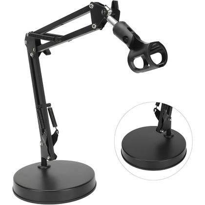 Imagem de Kit Com 3 Pedestal Suporte De Mesa Articulado Para Microfone Estúdio