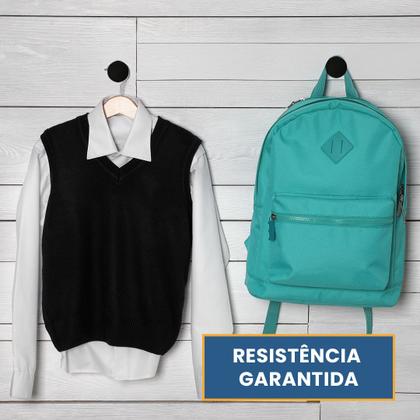 Imagem de Kit com 3 Penduradores Suporte Fixador Multiuso de Parede 4cm para Pendurar Espelho Acessórios Bolsas