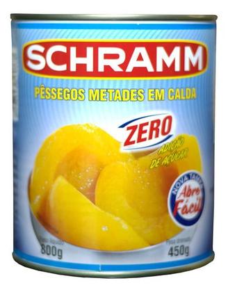 Imagem de Kit Com 3 Pêssegos Em Calda Zero Açúcar 450g - Schramm