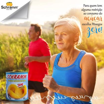 Imagem de Kit Com 3 Pêssegos Em Calda Zero Açúcar 450g - Schramm