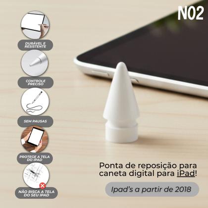 Imagem de Kit com 3 Pontas de Reposição para Caneta Digital Alta Precisão e Durabilidade Substituição Simples e Segura Ideal para Desenho, Estudo e Anotações