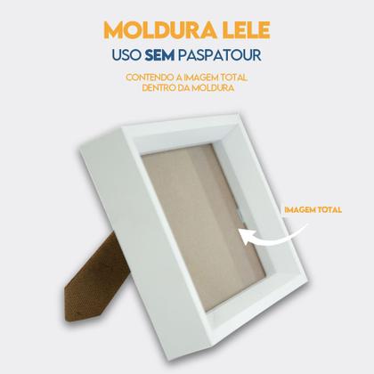 Imagem de Kit com 3 Porta retratos para Fotos 15x21 com Moldura de Madeira para Casa Escritório Hall