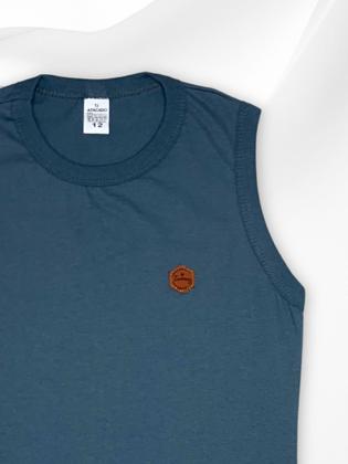 Imagem de Kit Com 3 Regata Bordado Infantil e Juvenil Menino/Masculino Verão