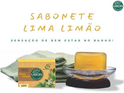 Imagem de Kit com 3 Sabonetes Glicerina  Vegetal Lavanda Em Barra Glicerinado  C/ Oleos Essencias Emolientes Ubon