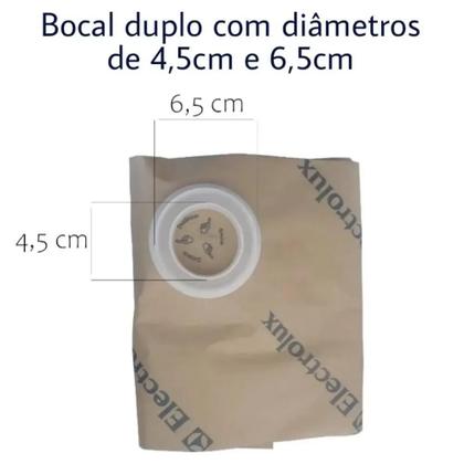 Imagem de Kit com 3 Sacos Descartáveis para Aspirador Electrolux CSE10