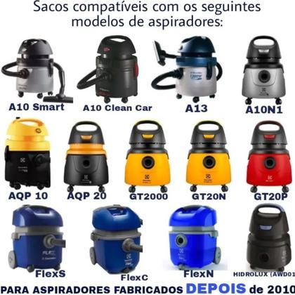 Imagem de Kit com 3 Sacos Descartáveis para Aspirador Electrolux CSE10