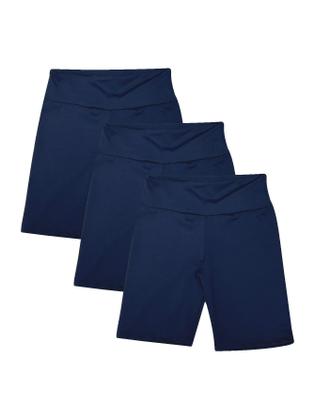 Imagem de Kit Com 3 Shorts Longo Academia Suplex Cintura Alta Feminino