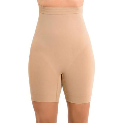 Imagem de kit com 3 Shorts Modelador Selene Feminino Sem Costura com Silicone no Cós Afina Cintura