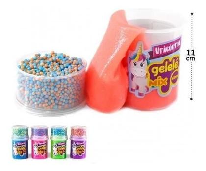 Imagem de Kit Com 3 Slime Unicornio Mix Gelelé Com Surpresa 152g - Doce Brinquedo