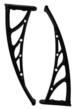 Imagem de Kit Com 3 Suporte Para Toldo Policarbonato Universal Mão Francesa Abs 60cm