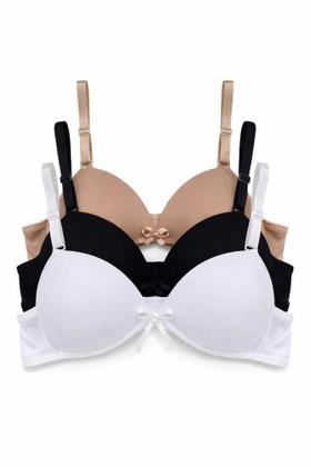 Imagem de Kit Com 3 Sutiã Com Bojo Menina Moça Infanto / Juvenil