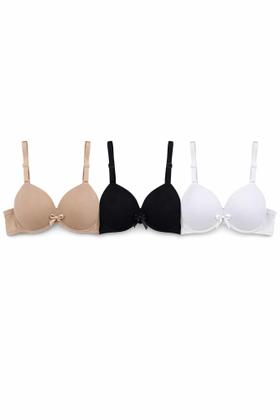 Imagem de Kit Com 3 Sutiã Com Bojo Menina Moça Infanto / Juvenil